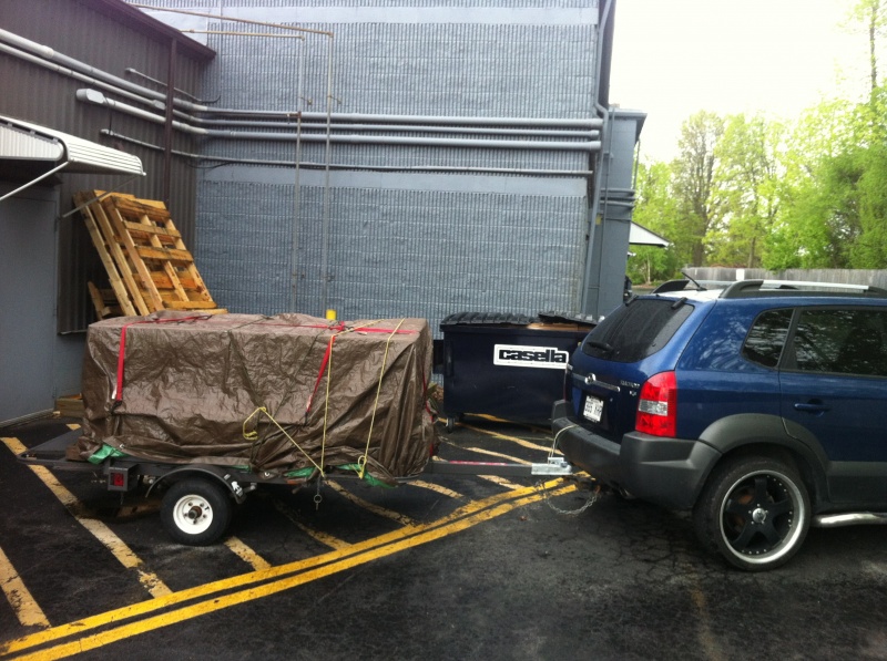 Picking up the new jacuzzi tub in Plattsburg!