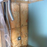 New electrical, plumbing and ductwork done, closing up the wall.