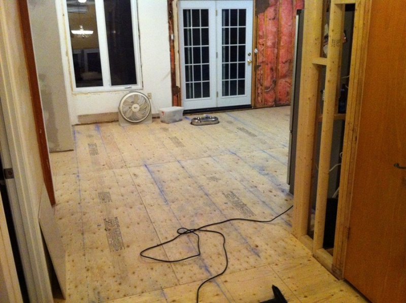 Building up the subfloor!