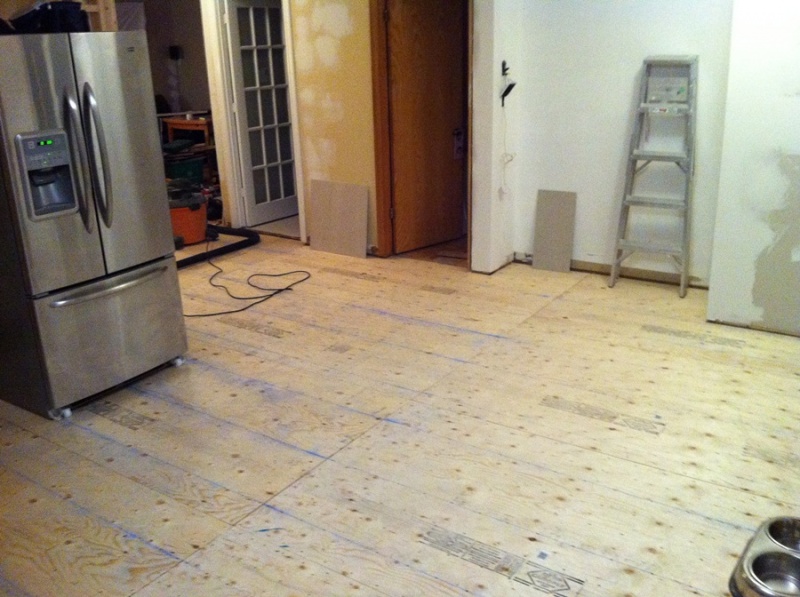 Building up the subfloor!