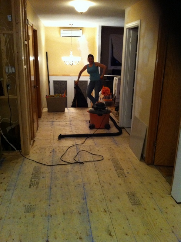 Building up the subfloor!