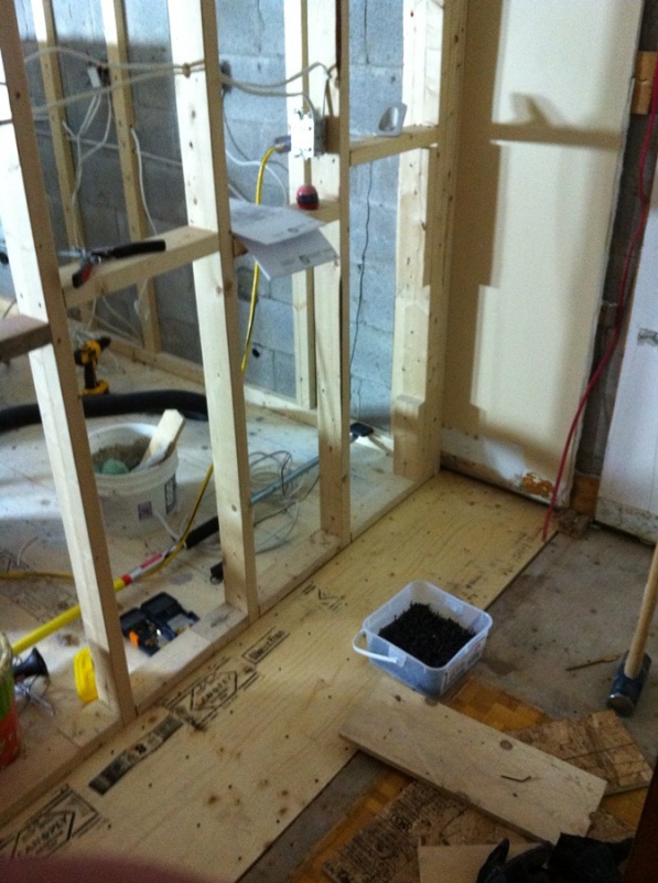 Building new walls - walk-in closet