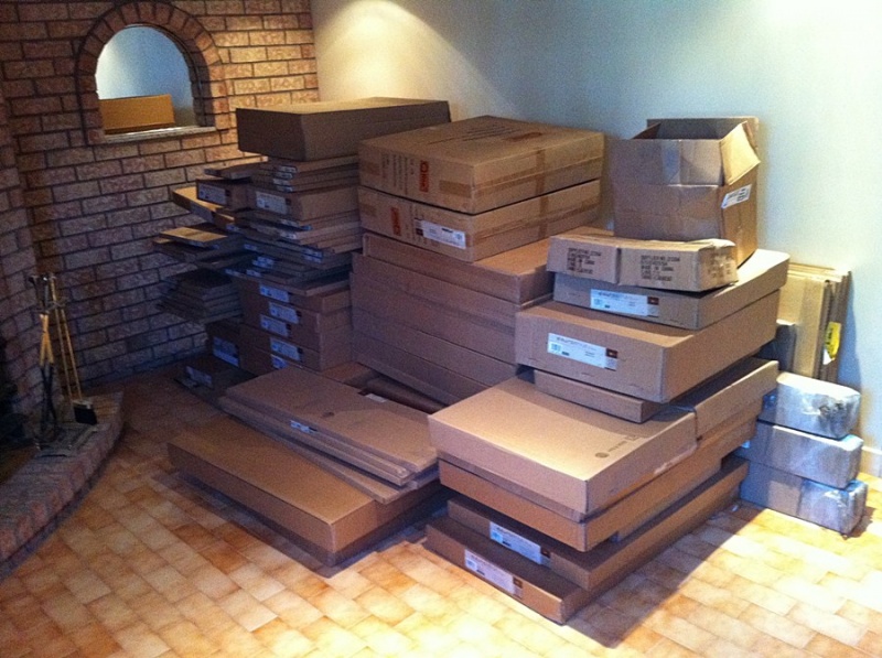 New kitchen cabinets have arrived!