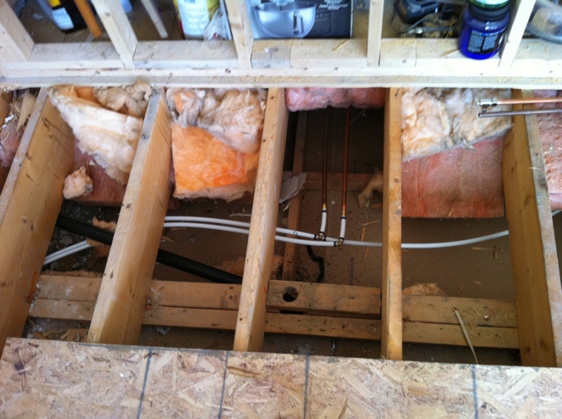 Fixing the floor beams and building up the subfloor!