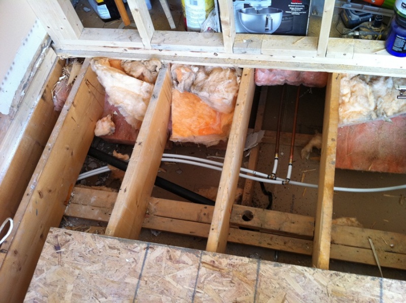 Fixing the floor beams and building up the subfloor!