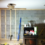 Building new kitchen wall against the firewall