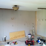 Drywalling the kitchen