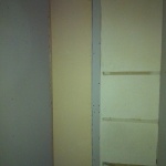 Patching up the new walk-in closet