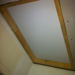 Installed a new attic access hatch.