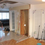 Older pics - Result of tearing out walls in the kitchen and hallway!