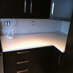 Quartz counters being installed!