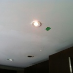 Need to patch up the hole from the old dining area light.