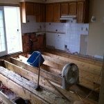 Fixing the floor beams and building up the subfloor!