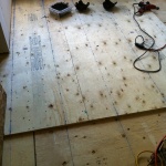 Building up the subfloor!