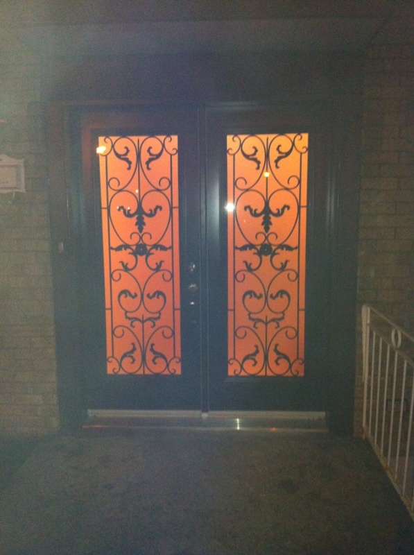 New front door at night!