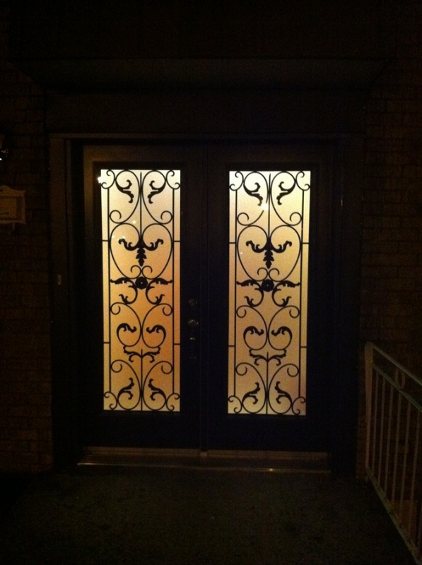 New front door at night!